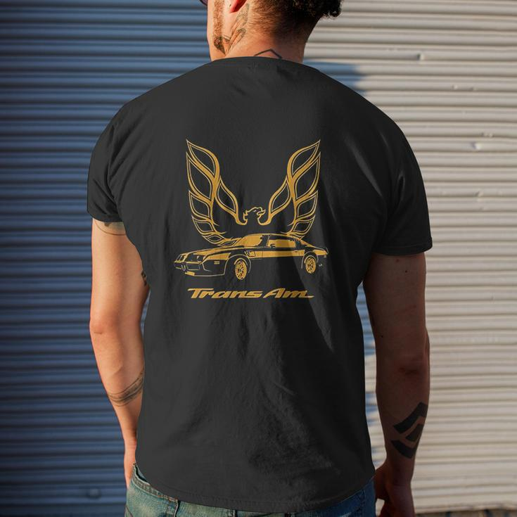 Classic Old School Firebird Muscle Car Classic American Car Mens Back Print T-shirt Gifts for Him