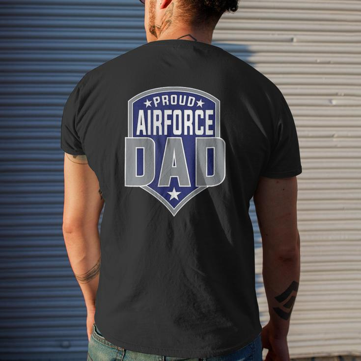 Classic Proud Airforce Dad Mens Back Print T-shirt Gifts for Him