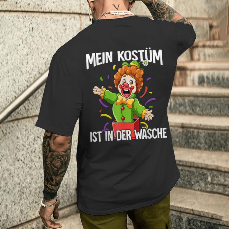 Cologne Carnival Mein Kostüm Ist In Der Wäsche T-Shirt mit Rückendruck Geschenke für Ihn