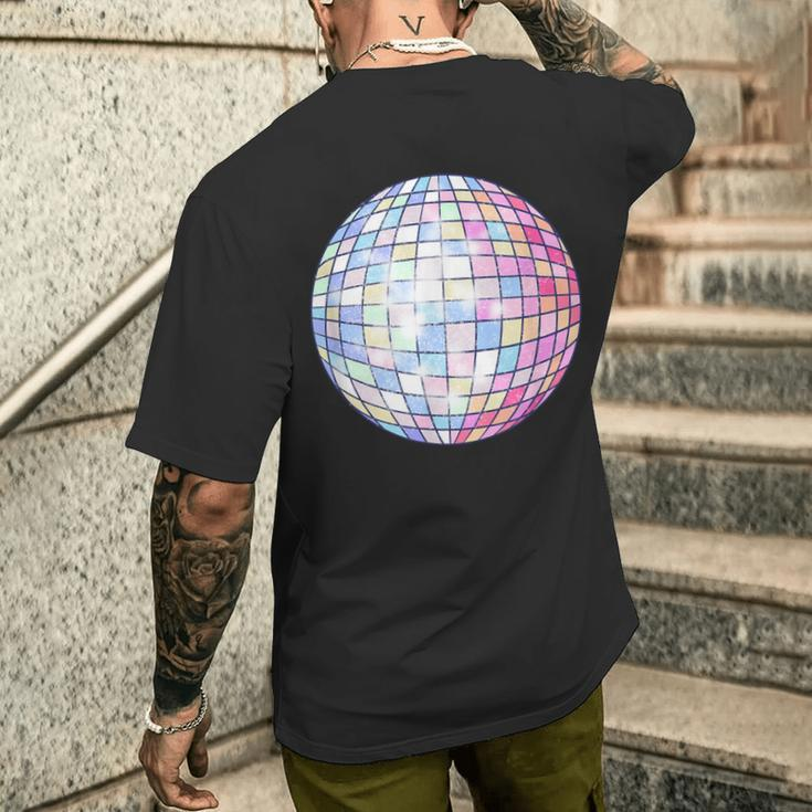 Colorful Disco Mirror Ball 1970S Retro 70S Dance Party Men's T-shirt Back Print Gifts for Him