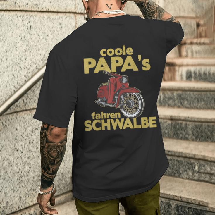 Cool Papas Fahren Schwalbe Kr51 Simson Ddr Moped T-Shirt mit Rückendruck Geschenke für Ihn