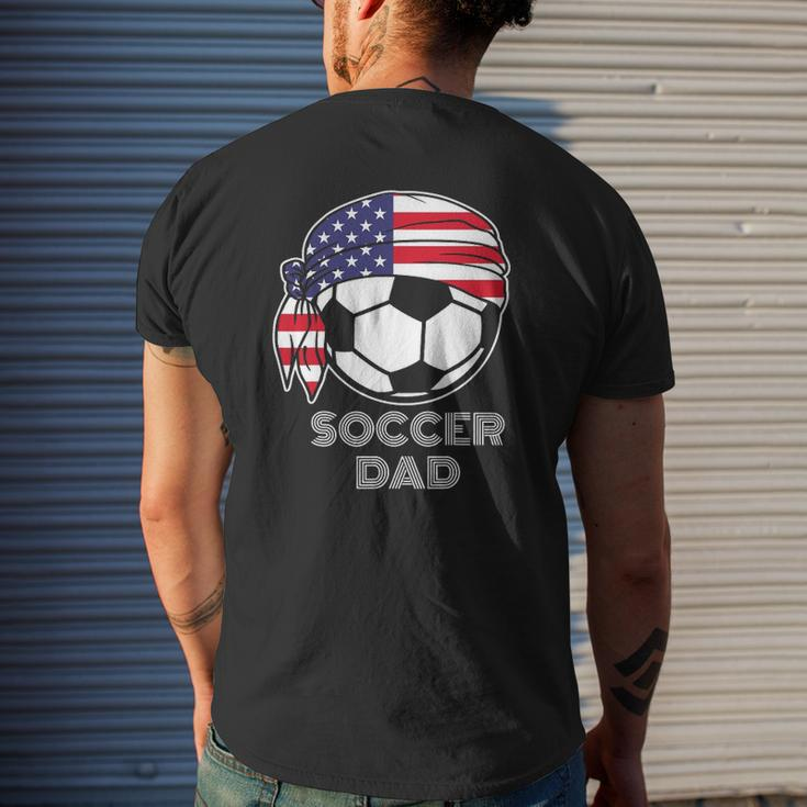 Cool Soccer Dad Jersey Parents Of American Soccer Players Mens Back Print T-shirt Gifts for Him