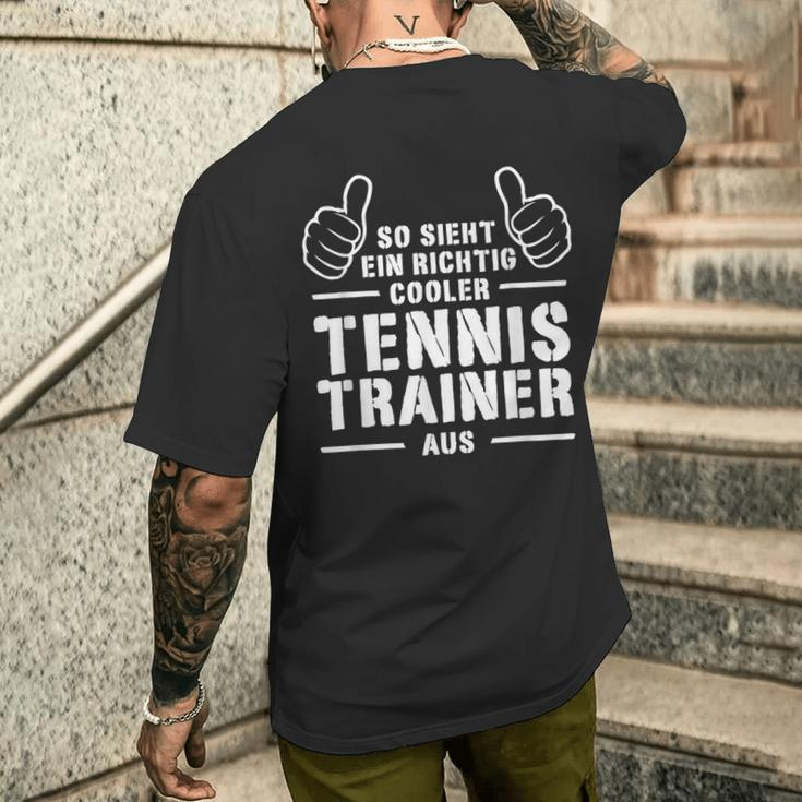 Cool Tennis Trainer Coach Best Tennis Trainer T-Shirt mit Rückendruck Geschenke für Ihn