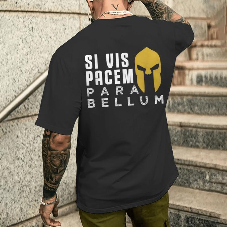Cooles Si Vis Pacem Para Bellum I Latin Slogan T-Shirt mit Rückendruck Geschenke für Ihn