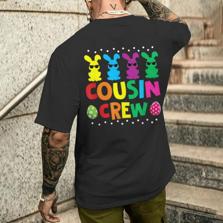 Cousin Crew Bunny Rabbit Easter Day Eggs Hunting Squad Men's T-shirt Back Print Gifts for Him