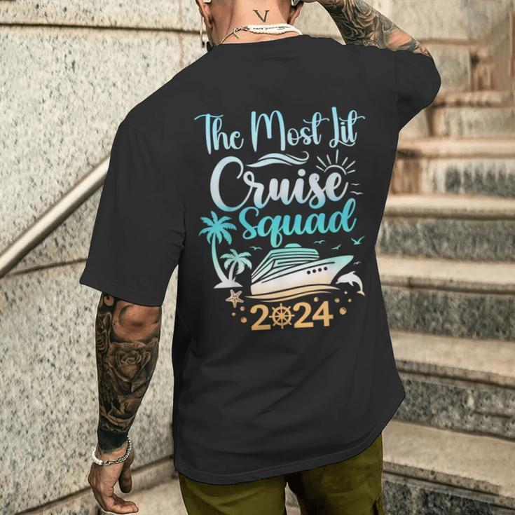 Cruise Birthday 2024 Squad Cruise 2024 Matching Cruise Men's T-shirt Back Print Gifts for Him