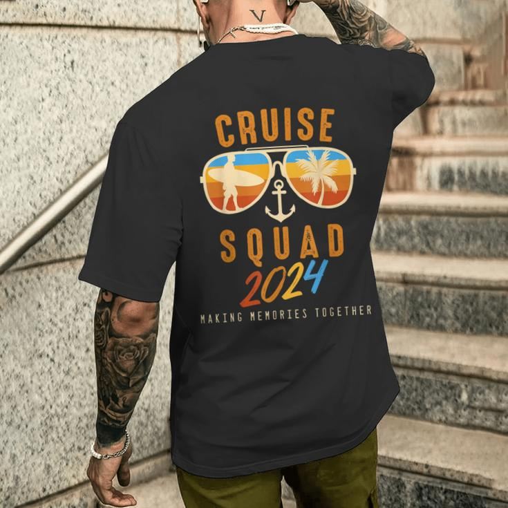 Cruise Squad Vacation Trip 2024 Matching Group Men's T-shirt Back Print Gifts for Him
