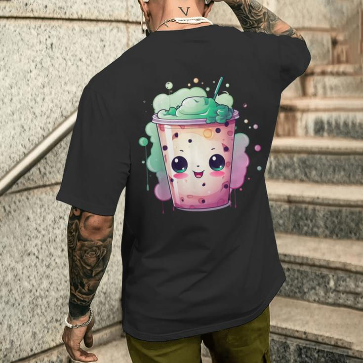 Cute Bubble Tea I Milk Tea I Bubble Tea T-Shirt mit Rückendruck Geschenke für Ihn