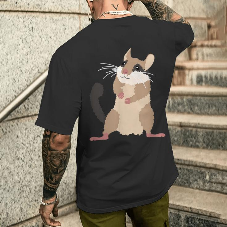 Cute Garden Sleeper Rodent Mouse T-Shirt mit Rückendruck Geschenke für Ihn