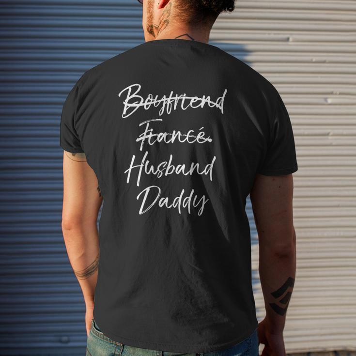 Not Boyfriend Fiancé Marked Out Husband Daddy Mens Back Print T-shirt Gifts for Him