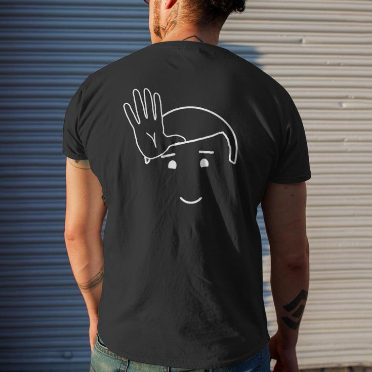 Dad In Asl Sign Language Perfect For Fathers Mens Back Print T-shirt Gifts for Him