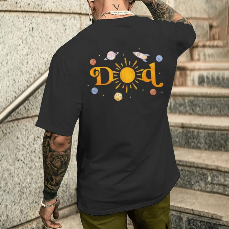 Dad Of The Birthday First Trip Around The Sun Bday Boy Men's T-shirt Back Print Gifts for Him
