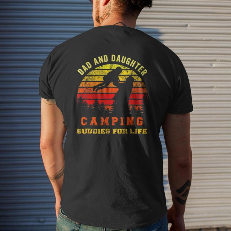 Dad And Daughter Camping Buddies For Life Mens Back Print T-shirt Gifts for Him