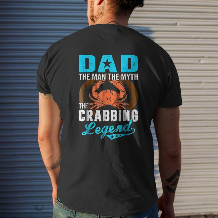 Dad The Man The Myth Mens Back Print T-shirt Gifts for Him