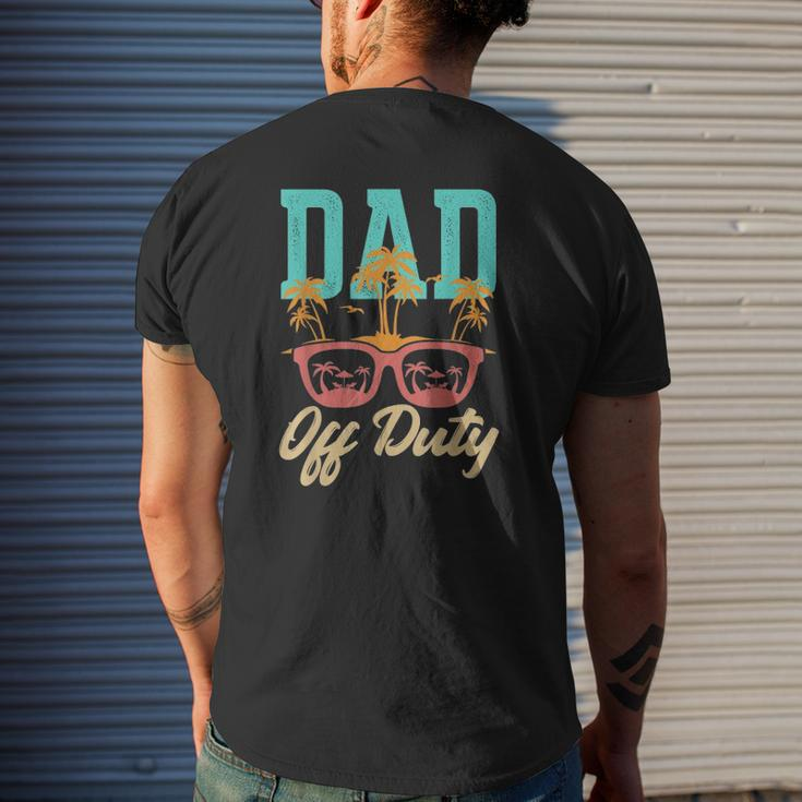 Dad Off Duty Out For Some Sunglasses And Beach Mens Back Print T-shirt Gifts for Him