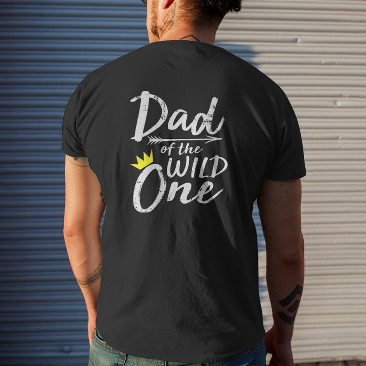 Dad Of The Wild One Mens Back Print T-shirt Gifts for Him