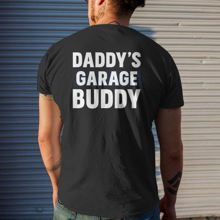 Daddy's Garage Buddy For Dad's Helper Mens Back Print T-shirt Gifts for Him