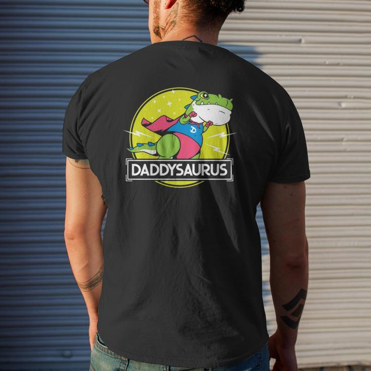 Daddysaurus Dad s From Son Daughter Fathers Day Mens Back Print T-shirt Gifts for Him