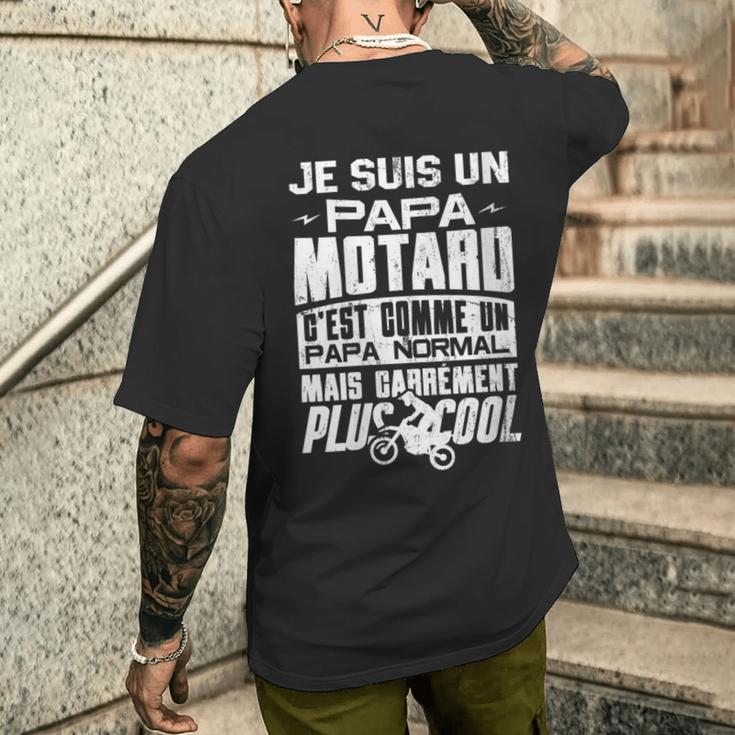 Damen Für Motorradfahrer Herren Papa Motorrad Geschenk Für Motorrad Mit-Ausschnitt T-Shirt mit Rückendruck Geschenke für Ihn