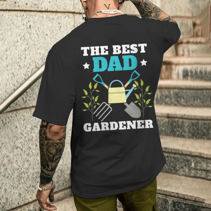 Damen Gärtner Papa Besterater Im Garten Mit-Ausschnitt T-Shirt mit Rückendruck Geschenke für Ihn