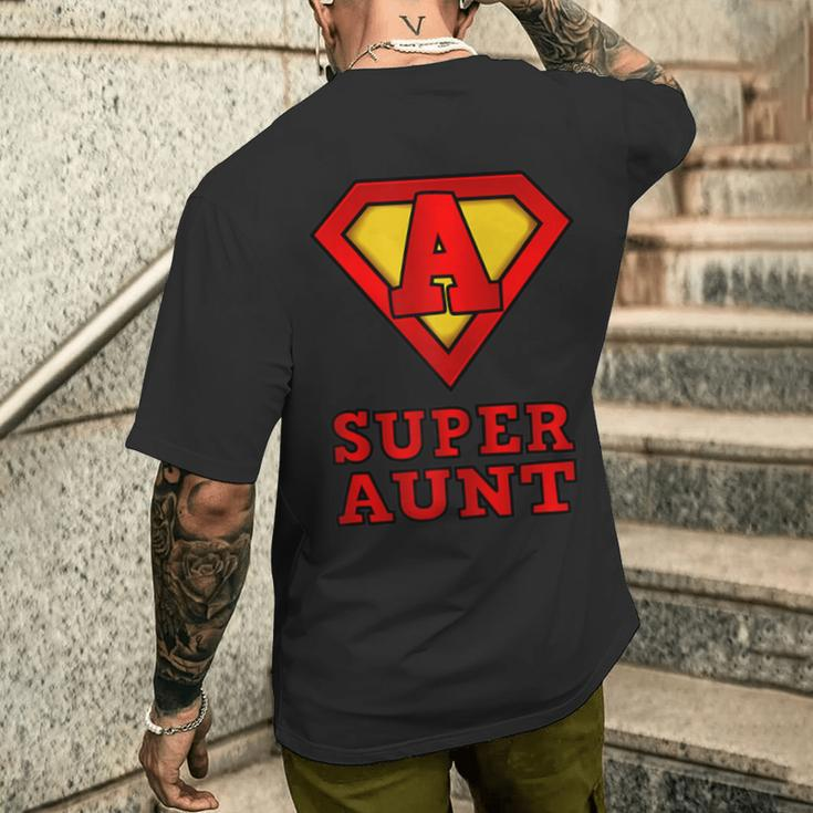 Damen Superhelden-Super-Tante- – Tolles Geschenk T-Shirt mit Rückendruck Geschenke für Ihn