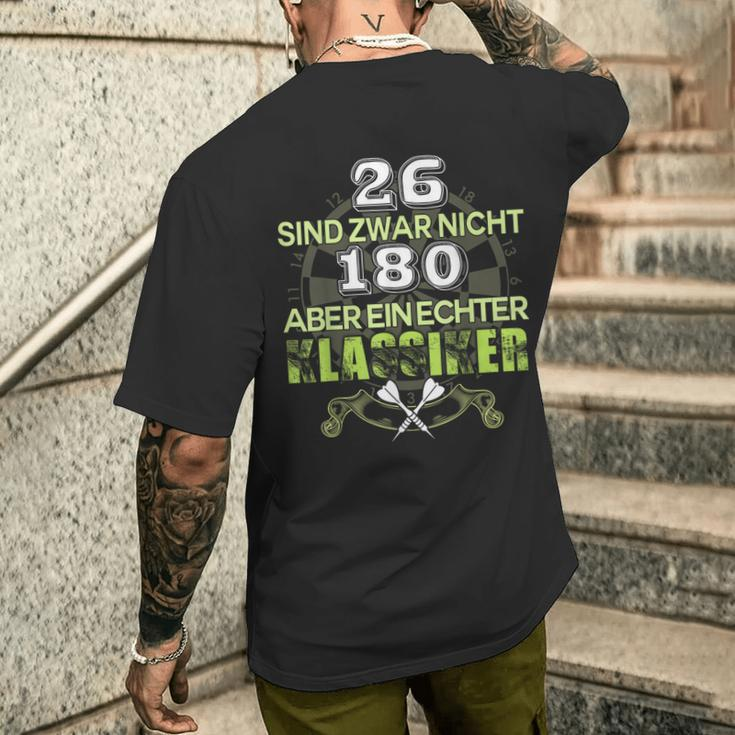 Darts 26 Sind Zwar Nicht 180 Aber Eechter Klassiker T-Shirt mit Rückendruck Geschenke für Ihn
