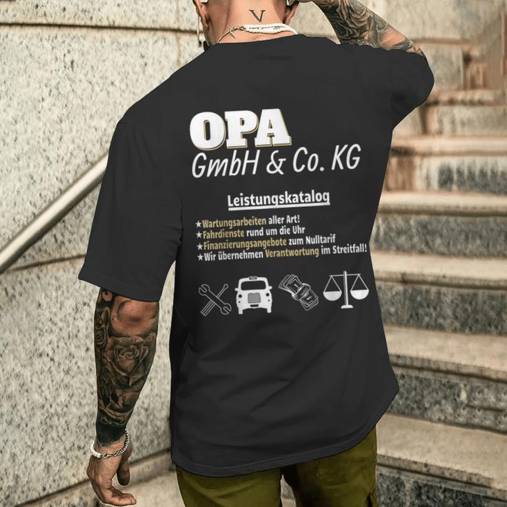 'Das Geschenk Für Den Großfater Opa Gmbh' 'The For The Grandfather Grandpa Gmbh T-Shirt mit Rückendruck Geschenke für Ihn