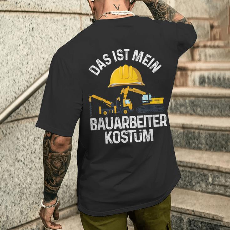 Das Ist Mein Bauarbeiter Costume Construction Site Construction Ladder T-Shirt mit Rückendruck Geschenke für Ihn