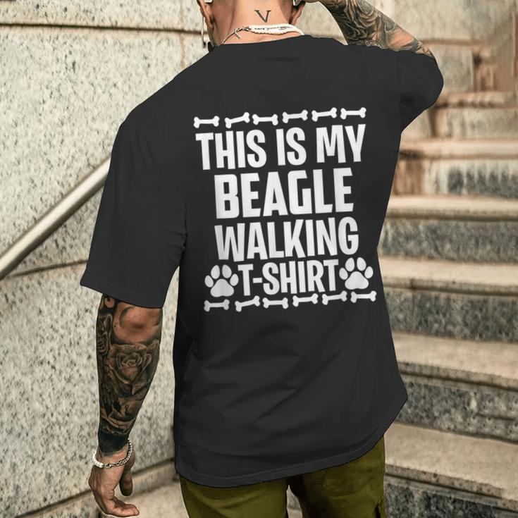 Das Ist Mein Beagle Walking T-Shirt mit Rückendruck Geschenke für Ihn