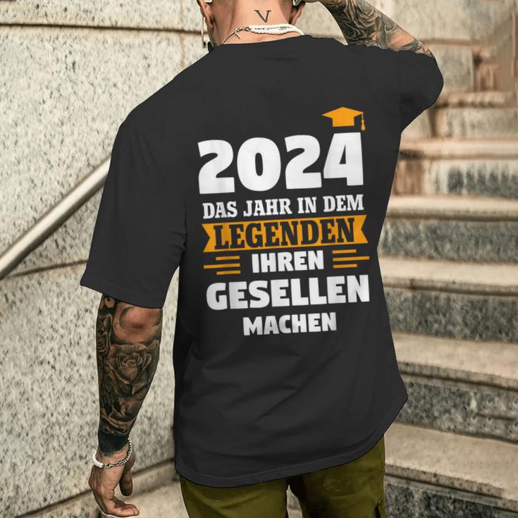 Das Jahr In Dem Leggenden Gesellen Gesellenprüfung T-Shirt mit Rückendruck Geschenke für Ihn