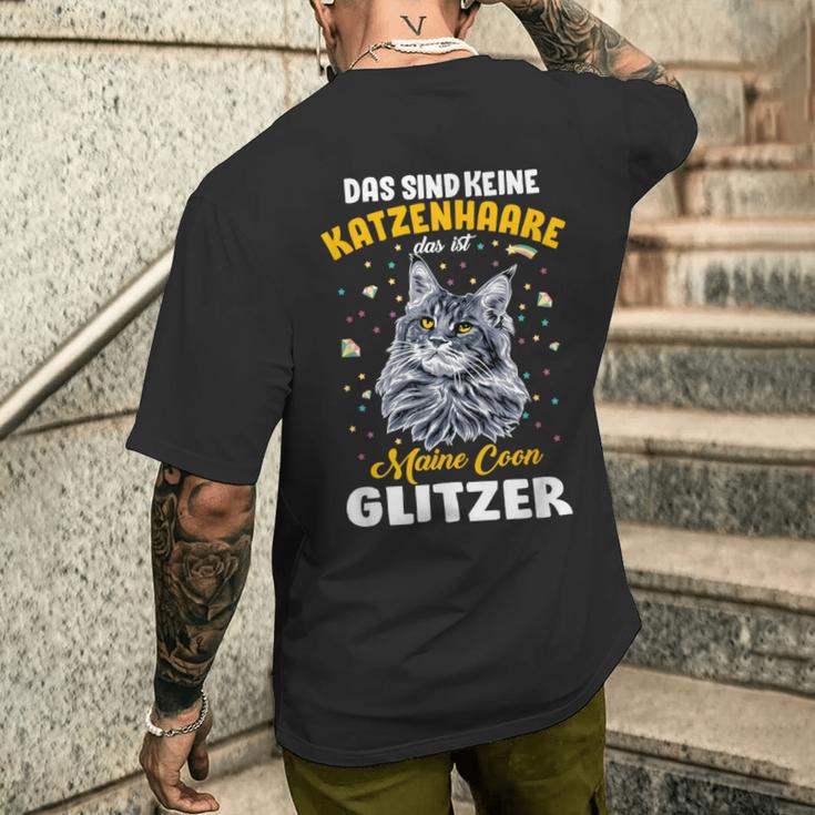 Das Sind Keine Katzenhaare Cat Lovers Cat Main Coon T-Shirt mit Rückendruck Geschenke für Ihn