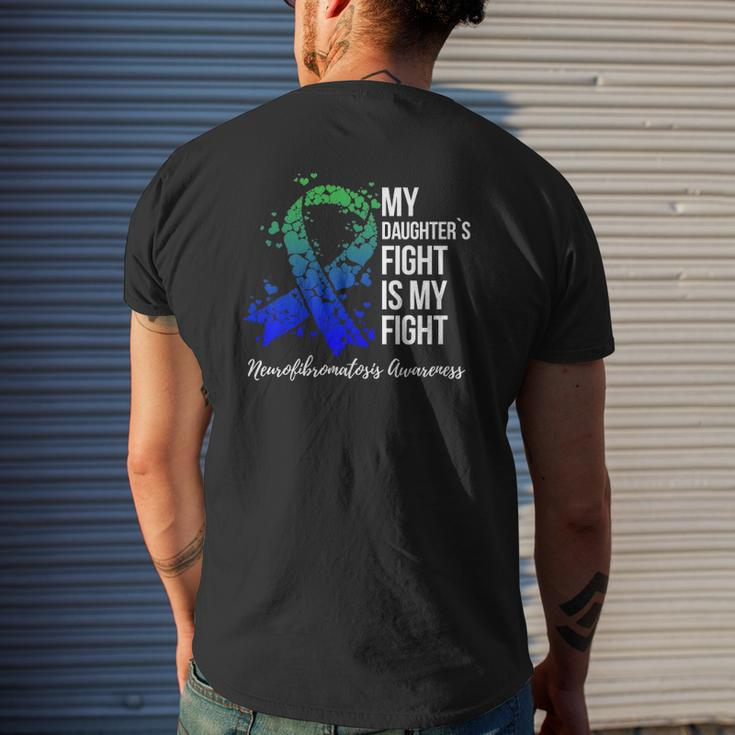 My Daughter’S Fight Is My Fight Neurofibromatosis Awareness Mens Back Print T-shirt Gifts for Him