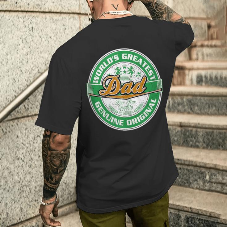 Der Beste Papa Der Welt Bester Papa Aller Zeitenatertag T-Shirt mit Rückendruck Geschenke für Ihn