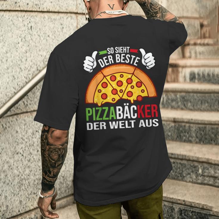 Der Beste Pizzabäcker Der Weltbeste Pizzabäcker Der Weltbeste T-Shirt mit Rückendruck Geschenke für Ihn