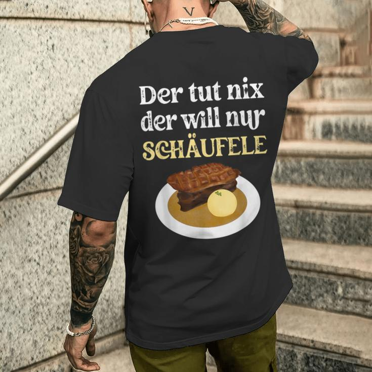 Der Tut Nix Der Will Nur Schäufele The Tut T-Shirt mit Rückendruck Geschenke für Ihn