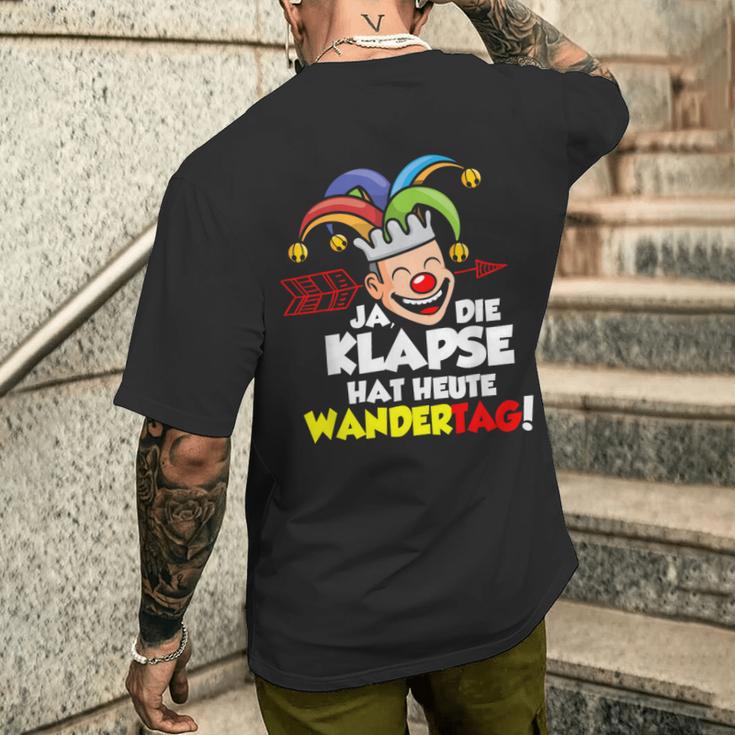 Die Klapse Hat Wandertag T-Shirt mit Rückendruck Geschenke für Ihn