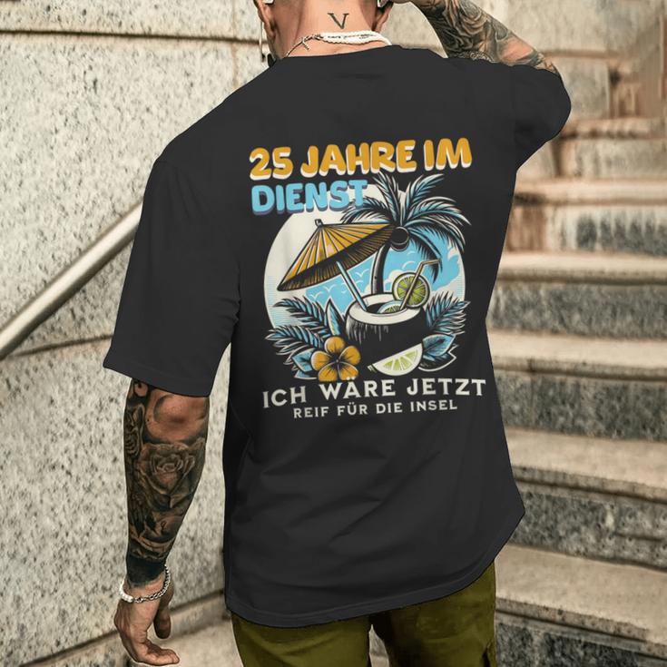 Dienstjubiläum & Firmenjubiläum 25 Jähriges Jubiläum Firma T-Shirt mit Rückendruck Geschenke für Ihn