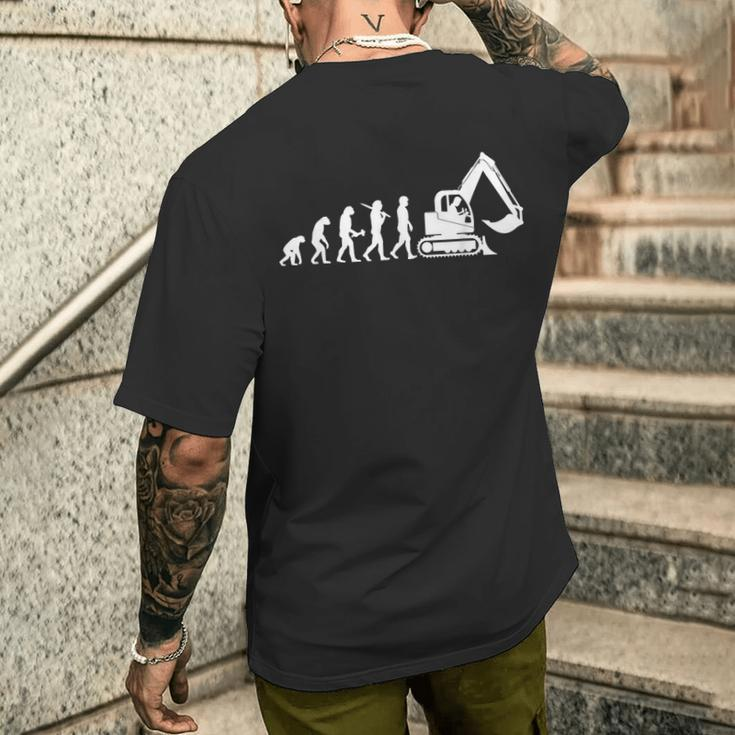 Digger Guide Evolution Digger Digger Driver T-Shirt mit Rückendruck Geschenke für Ihn