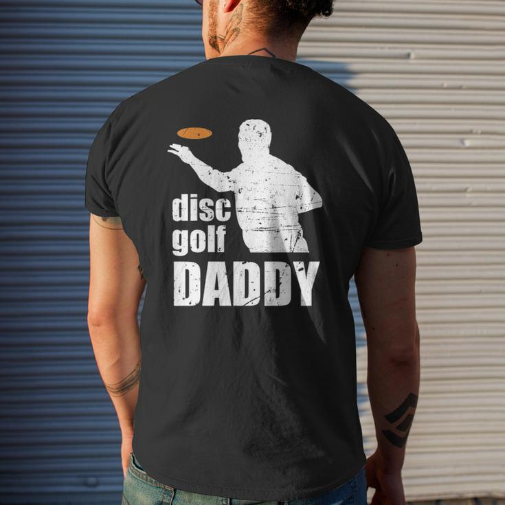 Disc Golf Daddy Father Discgolf Hole In One Pair Midrange Mens Back Print T-shirt Gifts for Him