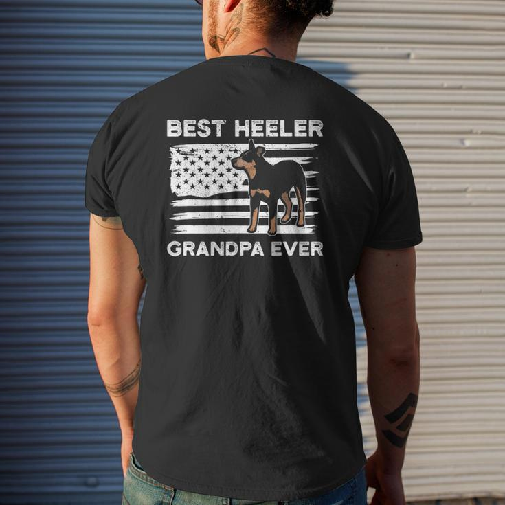 From Dog American Flag Heeler Grandpa Australian Cattle Dog Mens Back Print T-shirt Gifts for Him