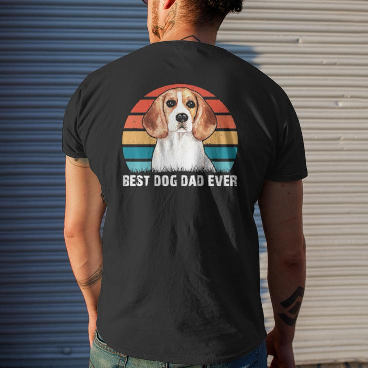 Dog Beagle Best Dog Dad Everfunny Fathers Day Retro Vintage S 64 Paws Mens Back Print T-shirt Gifts for Him