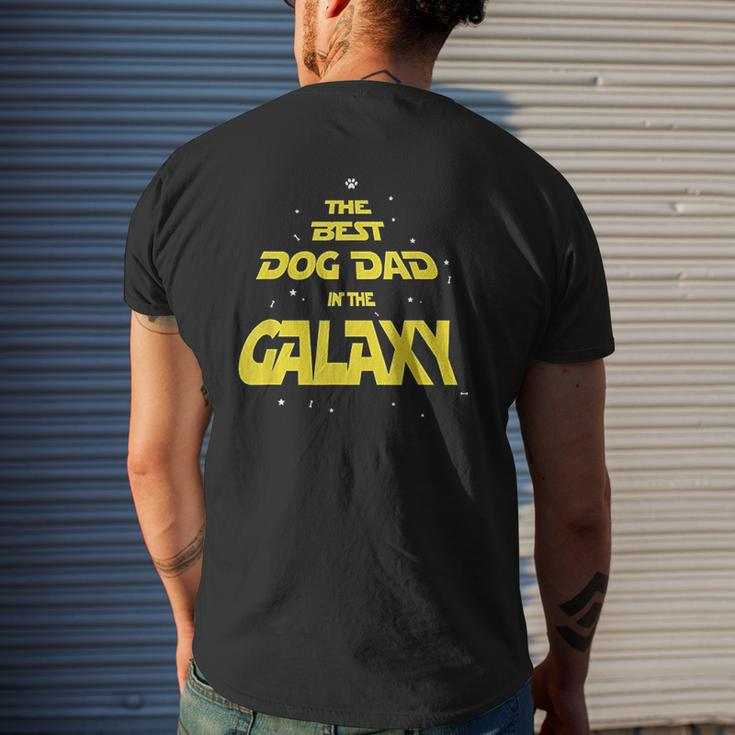 Dog Dad Best Dog Dad In The Galaxy Mens Back Print T-shirt Gifts for Him
