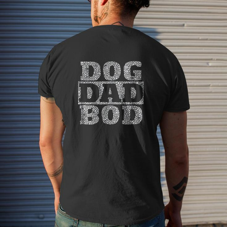 Dog Dad Bod Mens Back Print T-shirt Gifts for Him