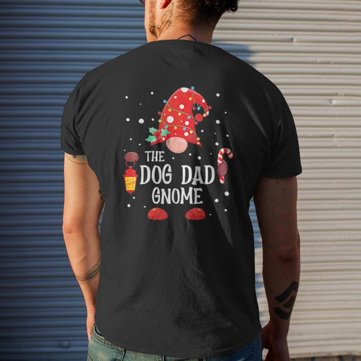 The Dog Dad Gnome Matching Family Christmas Gnome Pajama Tee Mens Back Print T-shirt Gifts for Him