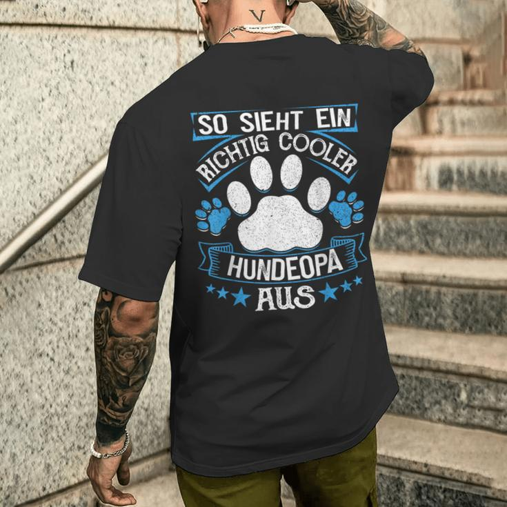 Dog Grandpa Grandpa S T-Shirt mit Rückendruck Geschenke für Ihn