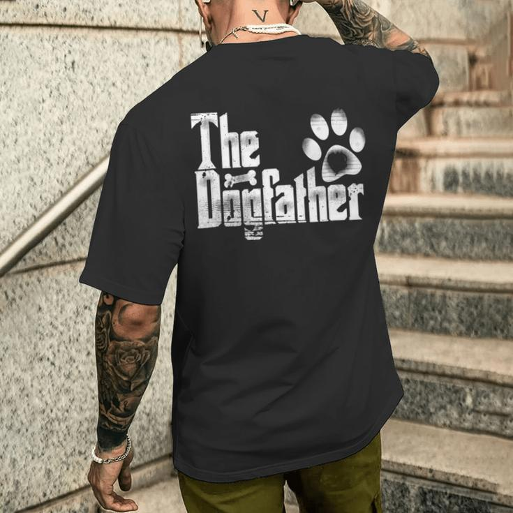 The Dogfather Dog Dad Father's Day Men's T-shirt Back Print Gifts for Him