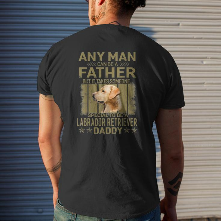 Dogs 365 Labrador Retriever Dog Daddy Dad For Men Mens Back Print T-shirt Gifts for Him