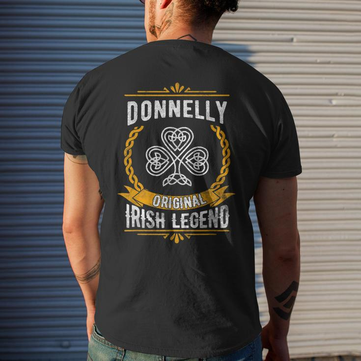 Donnelly Irish Name Vintage Ireland Family Surname Men's T-shirt Back Print Gifts for Him
