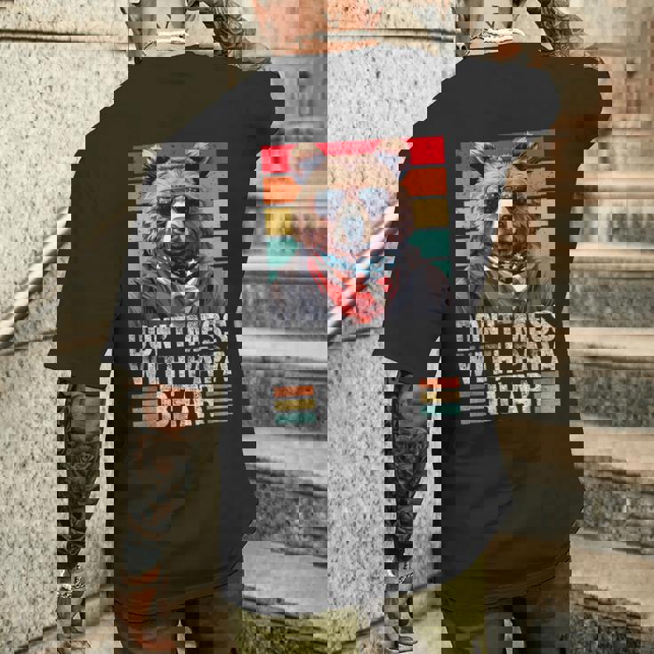 Don't Mess With Papa Bear Vintage Papa Bear Father's Day Men's T-shirt Back Print Gifts for Him Don't Mess With Papa Bear Vintage Papa Bear Father's Day Men's T-shirt Back Print Gifts for Him