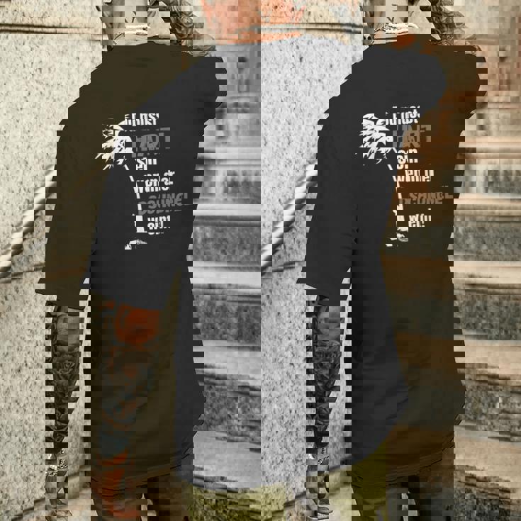 Du Muss Hard Sen Wenn Der Jungle Weine Black T-Shirt mit Rückendruck Geschenke für Ihn